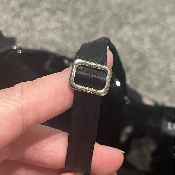 LA PERLA Hampton Court Lace Embroidered Goth Dark Floral Fairy Crop Size 3 36C - Picture 10 of 12